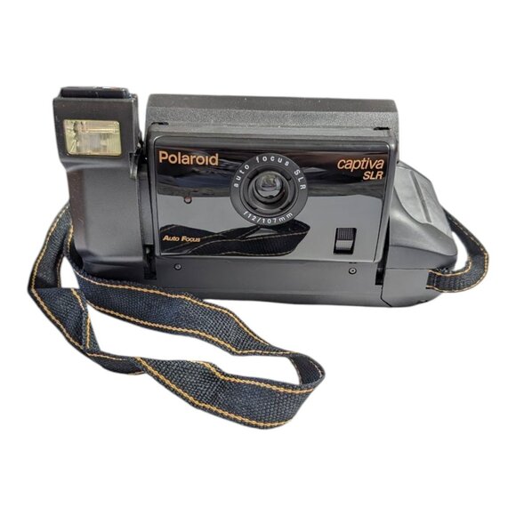 Vintage Polaroid Captiva SLR SE Instant Film Camera & Original Box - Picture 2 of 15